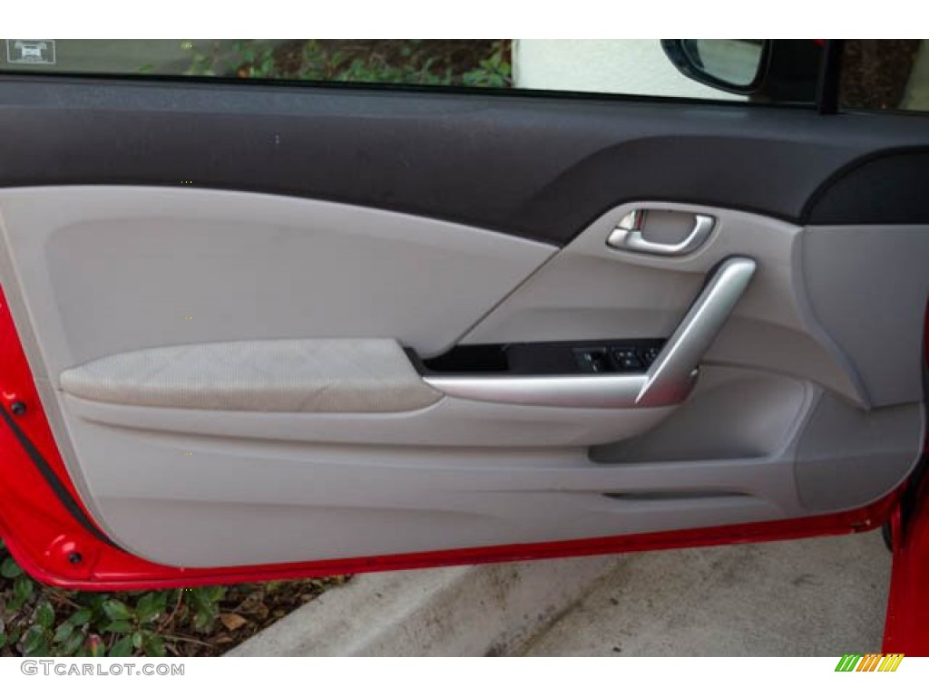 2012 Civic EX Coupe - Rallye Red / Gray photo #24