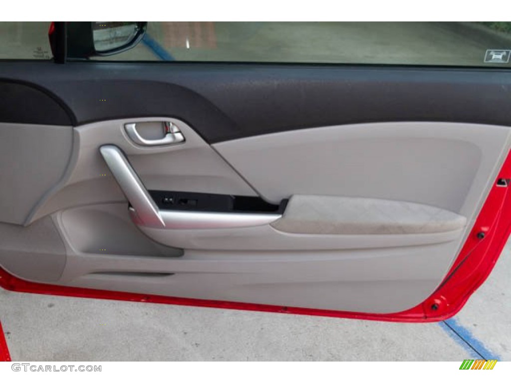 2012 Civic EX Coupe - Rallye Red / Gray photo #26