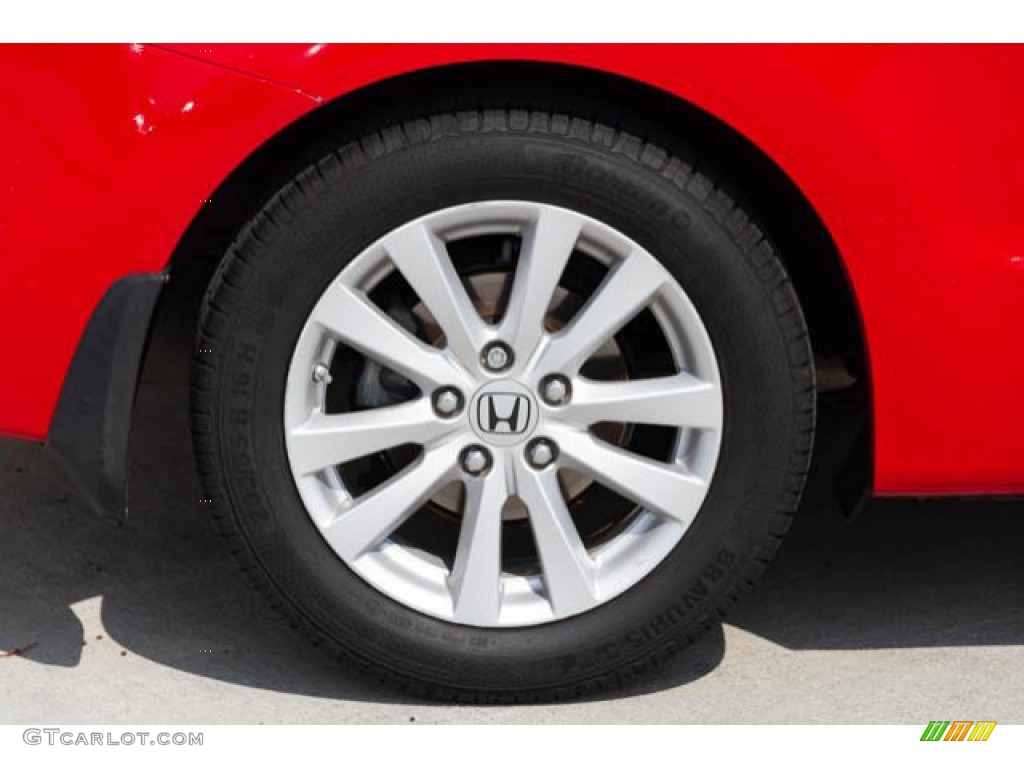 2012 Civic EX Coupe - Rallye Red / Gray photo #28
