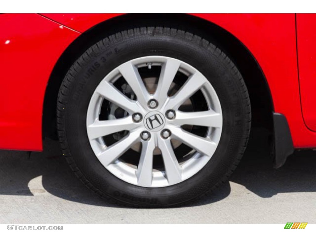 2012 Civic EX Coupe - Rallye Red / Gray photo #31