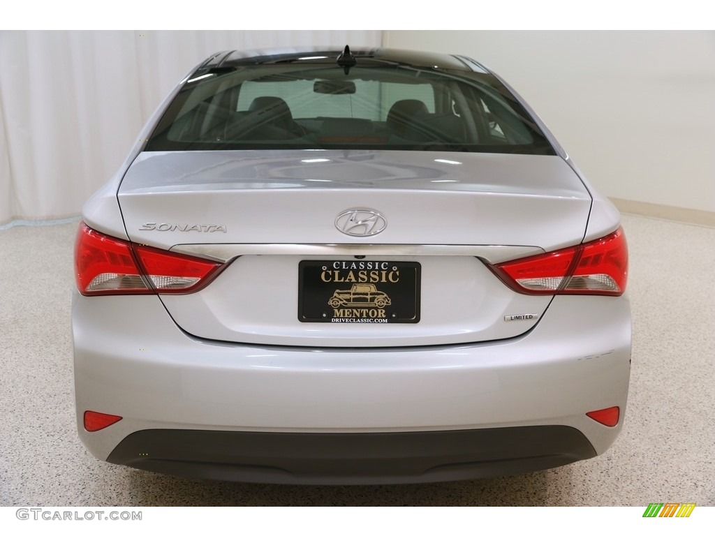 2014 Sonata Limited - Radiant Silver / Black photo #18