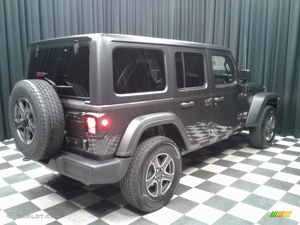 2019 Wrangler Unlimited Sport 4x4 - Granite Crystal Metallic / Black photo #6