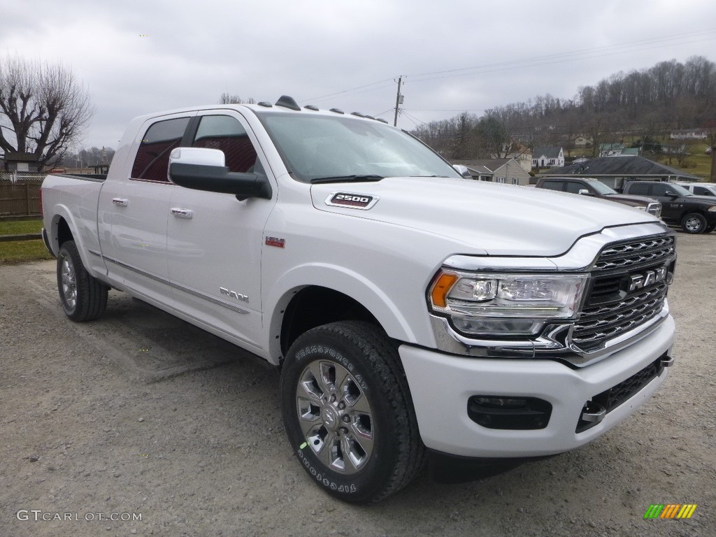 Bright White 2019 Ram 2500 Limited Mega Cab 4x4 Exterior Photo #132511933