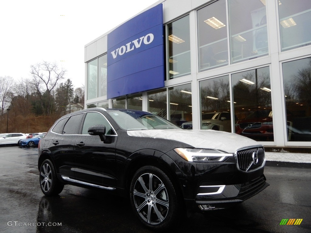 2019 XC60 T6 AWD Inscription - Onyx Black Metallic / Maroon Brown photo #1