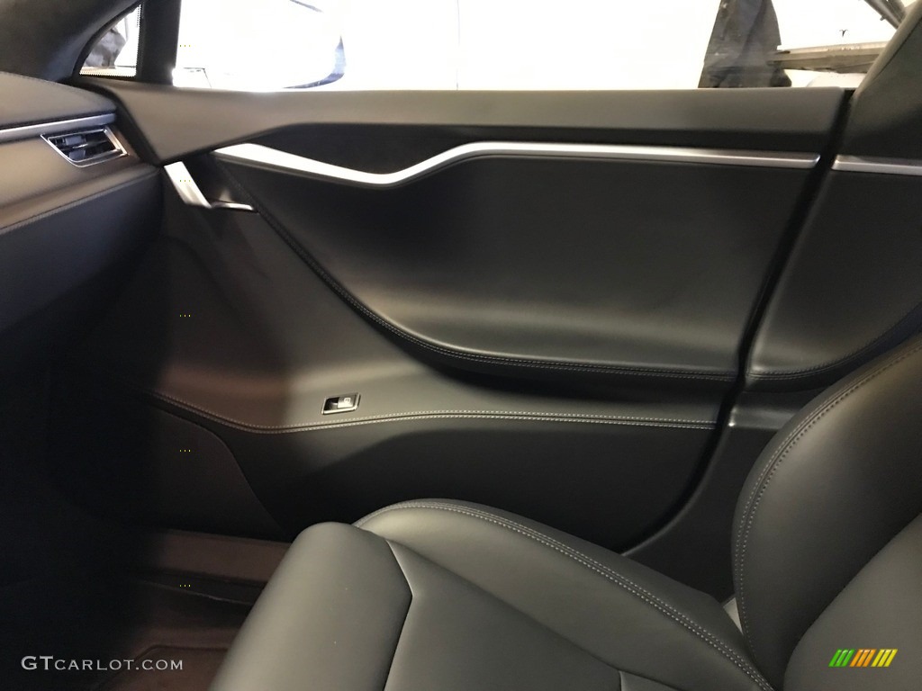 2017 Tesla Model S 100D Black Door Panel Photo #132516849