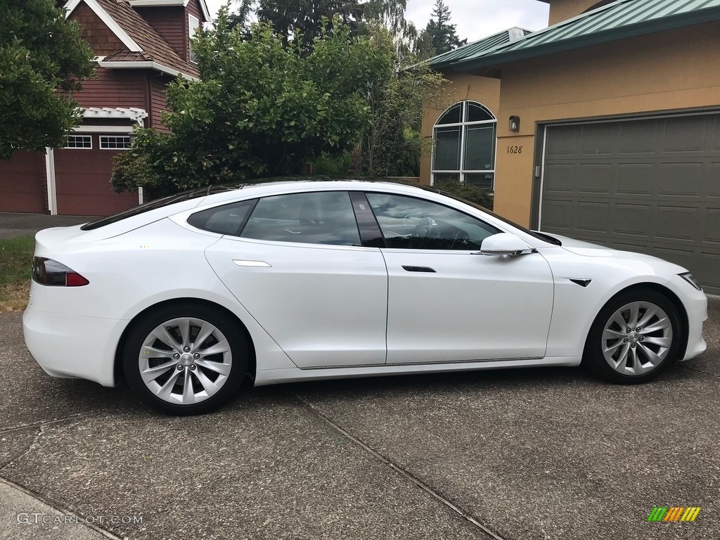 Pearl White Multi-Coat 2017 Tesla Model S 100D Exterior Photo #132517047
