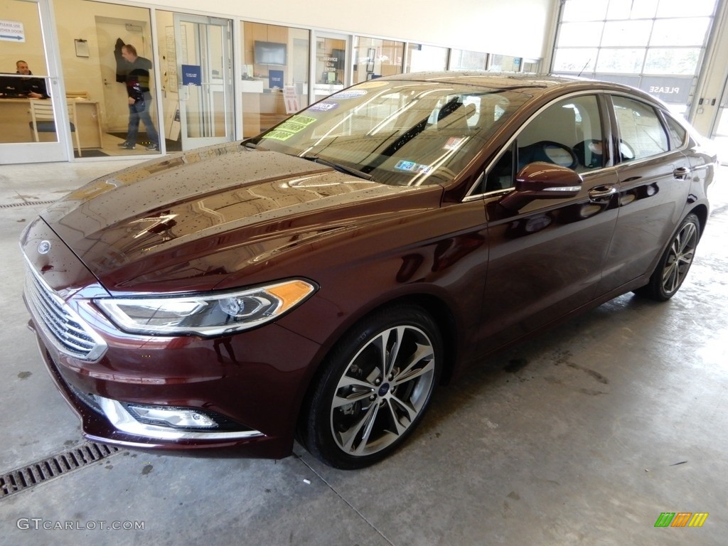 2017 Fusion Titanium AWD - Burgundy Velvet / Ebony photo #10