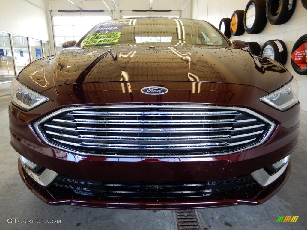 2017 Fusion Titanium AWD - Burgundy Velvet / Ebony photo #11