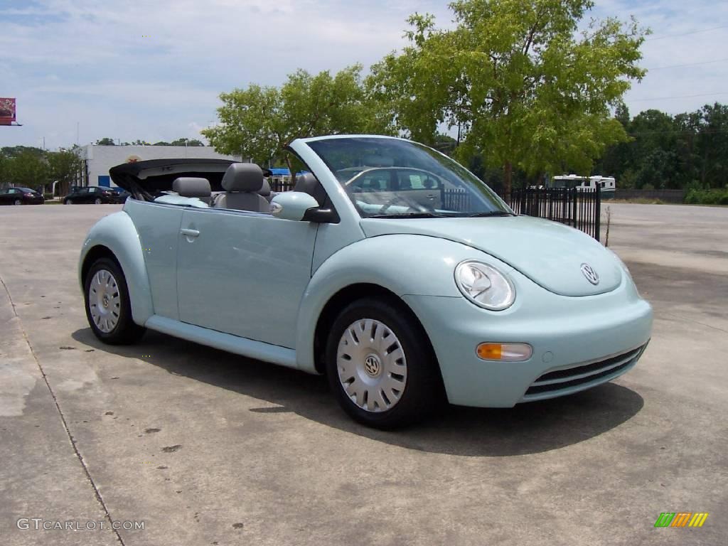 2005 New Beetle GL Convertible - Aquarius Blue / Grey photo #3
