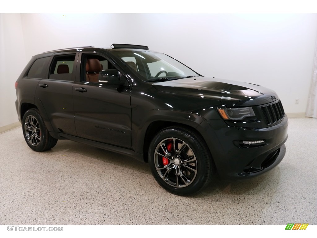 Brilliant Black Crystal Pearl 2016 Jeep Grand Cherokee SRT 4x4 Exterior Photo #132523516