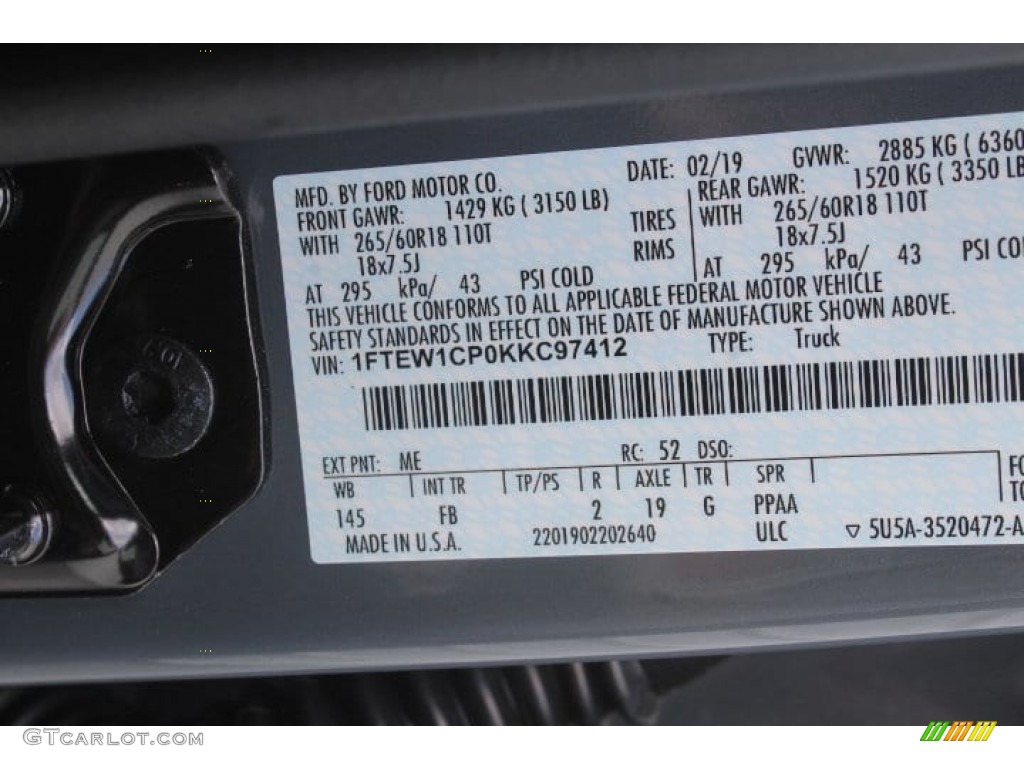2019 F150 XLT SuperCrew - Abyss Gray / Black photo #23