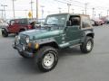 2000 Forest Green Pearl Jeep Wrangler Sahara 4x4  photo #2