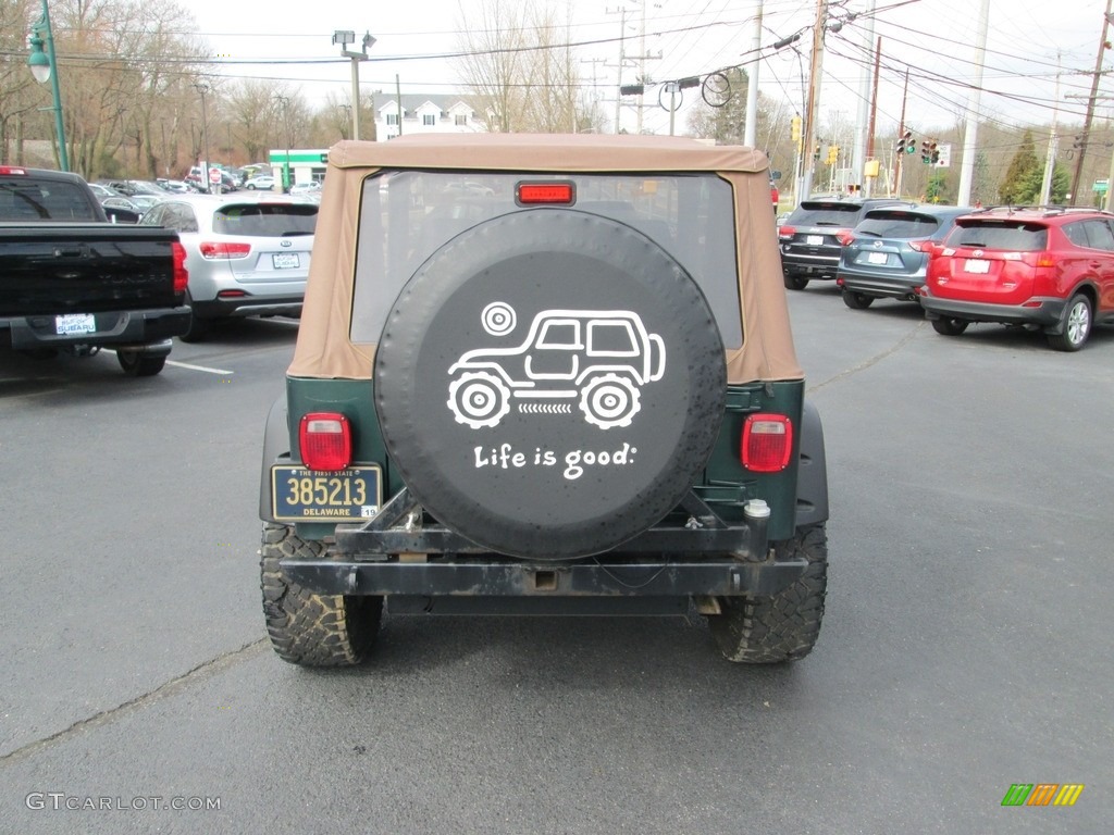 2000 Wrangler Sahara 4x4 - Forest Green Pearl / Camel/Dark Green photo #7