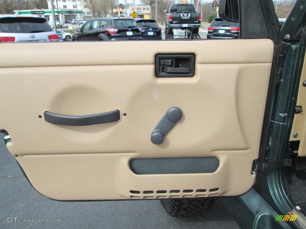 2000 Wrangler Sahara 4x4 - Forest Green Pearl / Camel/Dark Green photo #12