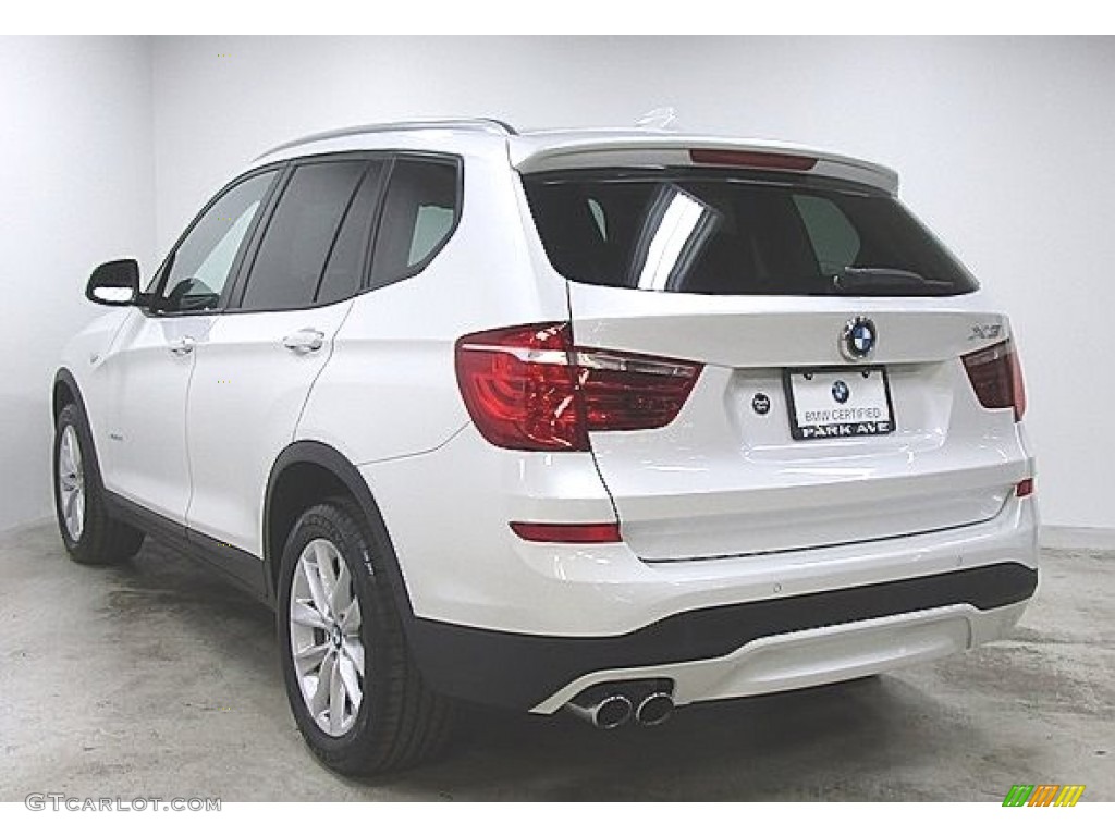 2016 X3 xDrive28i - Mineral White Metallic / Saddle Brown photo #2