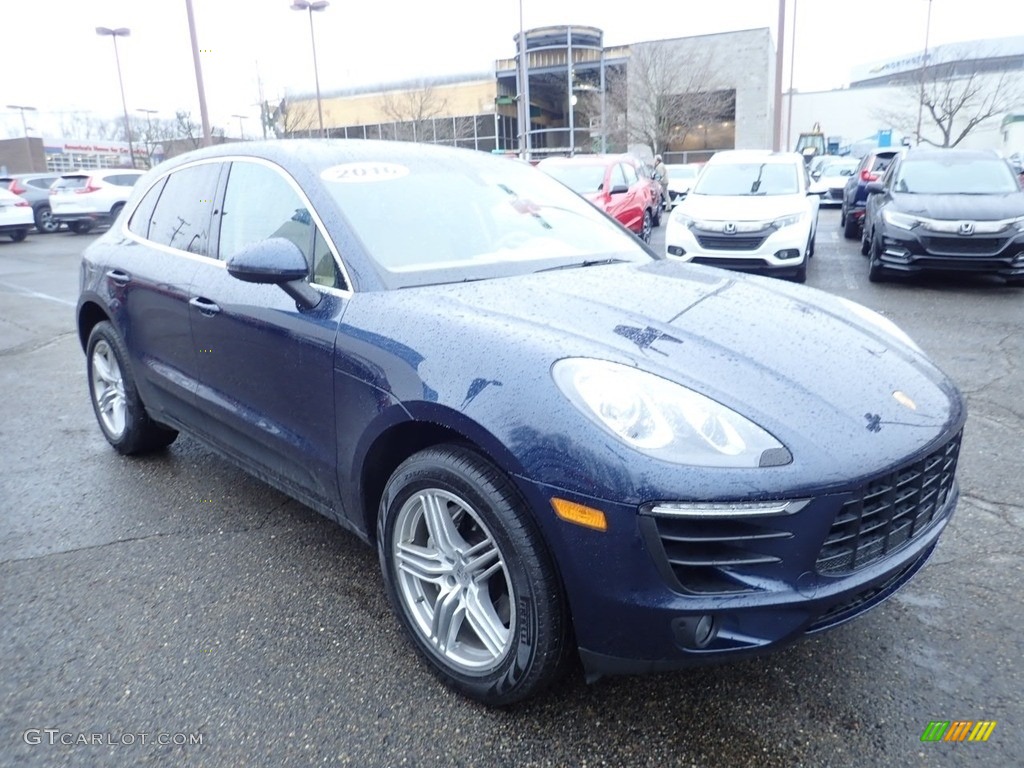 2016 Macan S - Dark Blue Metallic / Luxor Beige photo #7