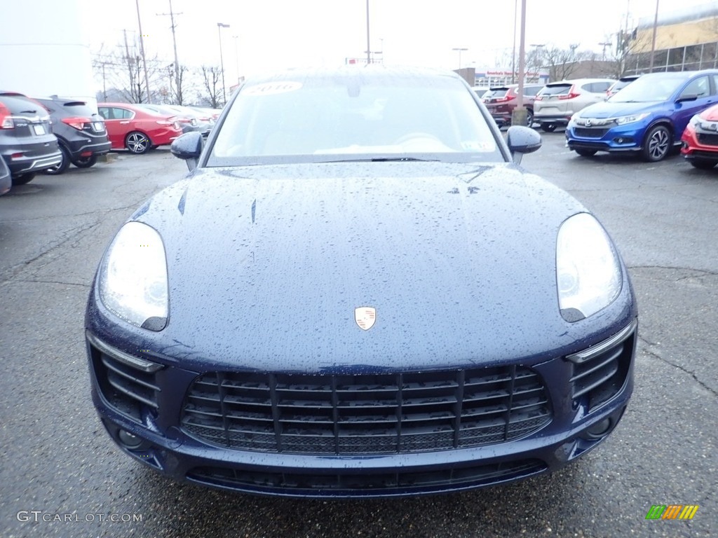 2016 Macan S - Dark Blue Metallic / Luxor Beige photo #8