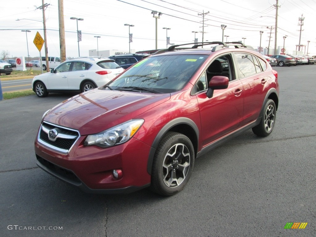 2014 XV Crosstrek 2.0i Premium - Venetian Red Pearl / Black photo #2