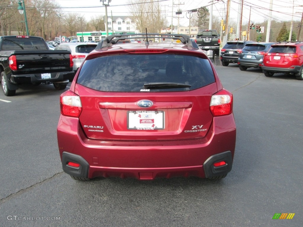 2014 XV Crosstrek 2.0i Premium - Venetian Red Pearl / Black photo #7