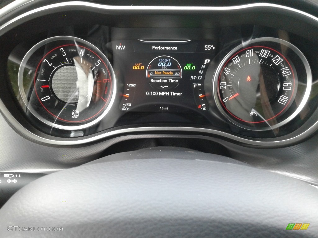 2019 Dodge Challenger R/T Scat Pack Widebody Gauges Photo #132530047