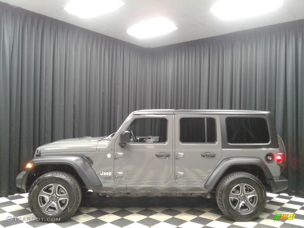 2019 Wrangler Unlimited Sport 4x4 - Sting-Gray / Black photo #1