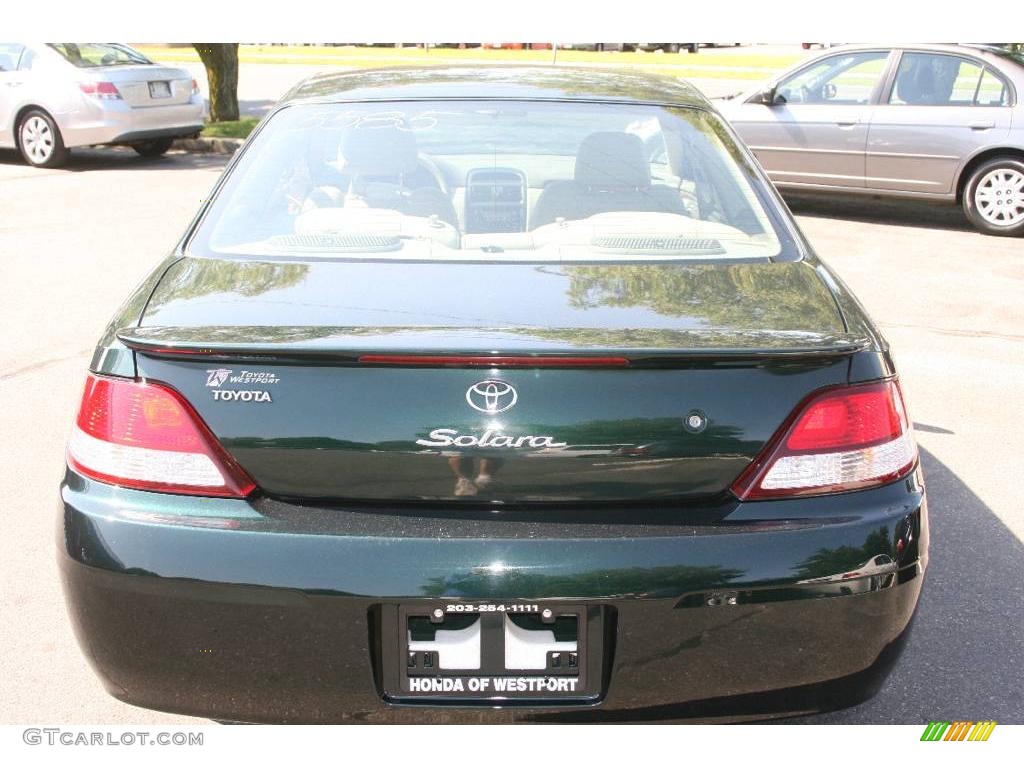 2000 Solara SE V6 Coupe - Fairway Green Pearl / Ivory photo #6