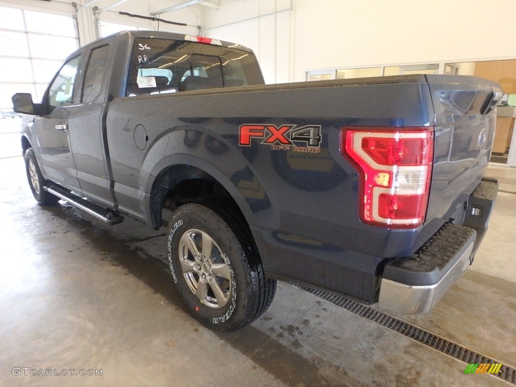 2019 F150 XLT SuperCab 4x4 - Blue Jeans / Earth Gray photo #3