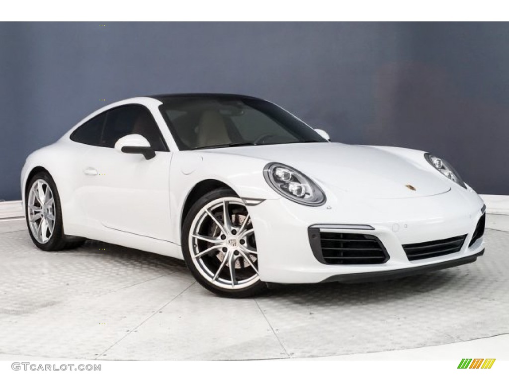 Carrara White Metallic 2017 Porsche 911 Carrera Coupe Exterior Photo #132533599