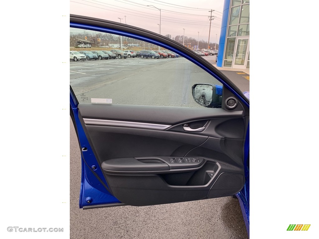 2019 Civic Sport Sedan - Agean Blue Metallic / Black photo #8