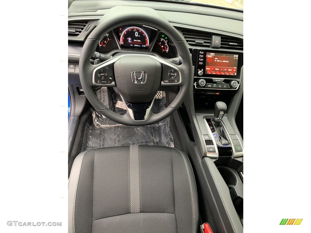 2019 Civic Sport Sedan - Agean Blue Metallic / Black photo #11