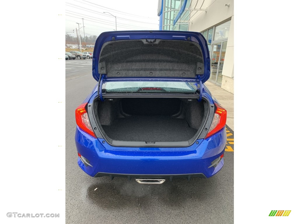 2019 Civic Sport Sedan - Agean Blue Metallic / Black photo #20