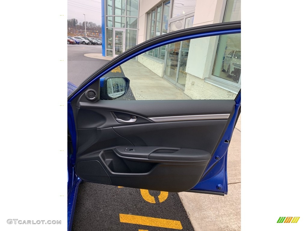 2019 Civic Sport Sedan - Agean Blue Metallic / Black photo #26