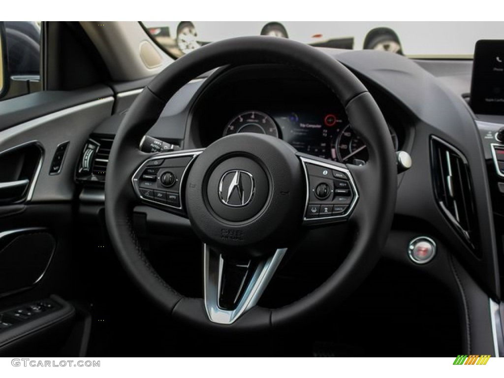 2019 Acura RDX AWD Ebony Steering Wheel Photo #132535051