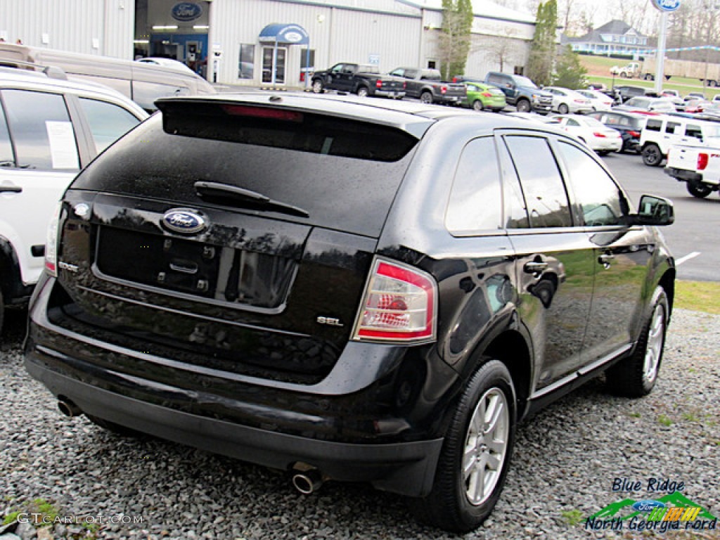 2007 Edge SEL Plus - Black / Charcoal Black photo #4