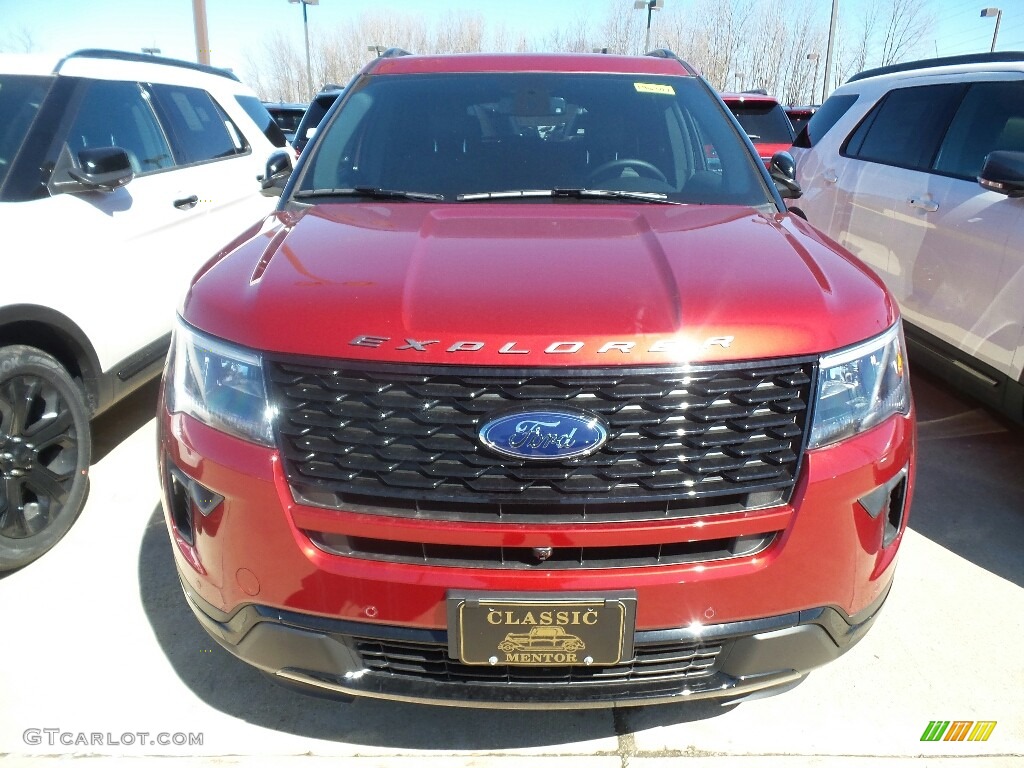 2019 Explorer Sport 4WD - Ruby Red / Medium Black photo #2