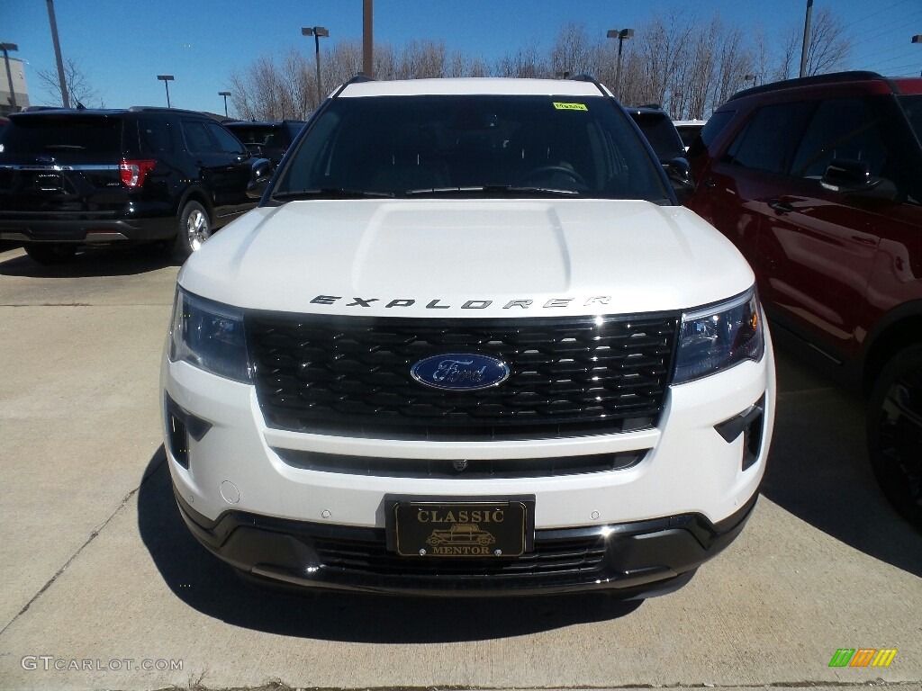 2019 Explorer Sport 4WD - White Platinum / Medium Black photo #2