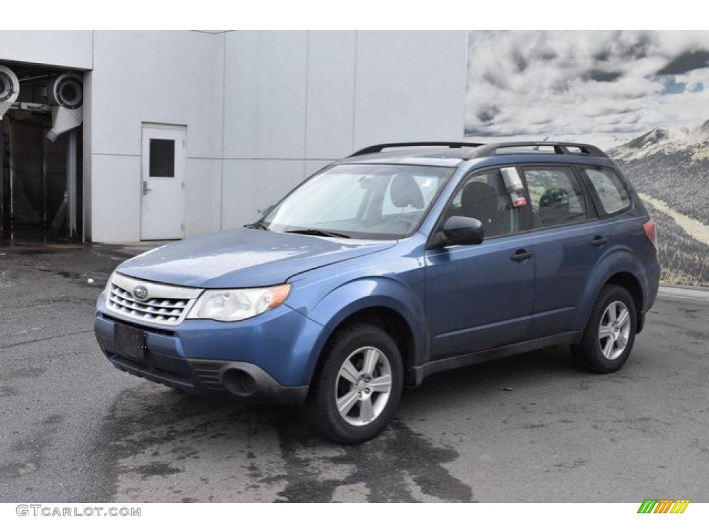 2012 Forester 2.5 X - Marine Blue Metallic / Black photo #2