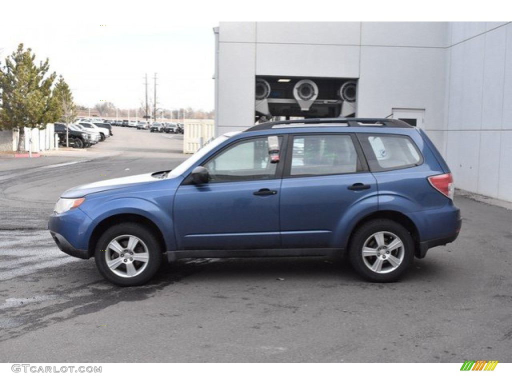 2012 Forester 2.5 X - Marine Blue Metallic / Black photo #3