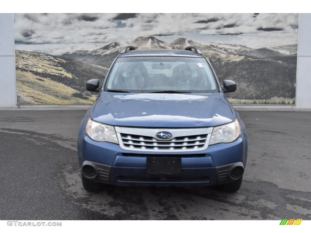 2012 Forester 2.5 X - Marine Blue Metallic / Black photo #8