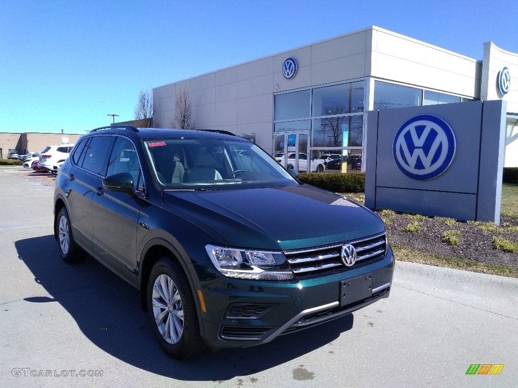 Dark Moss Green Metallic 2019 Volkswagen Tiguan SE 4MOTION Exterior Photo #132541581