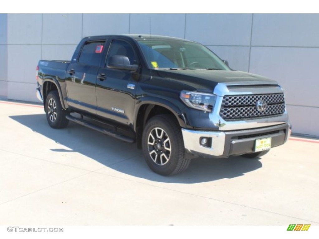 2019 Tundra SR5 CrewMax 4x4 - Midnight Black Metallic / Graphite photo #2