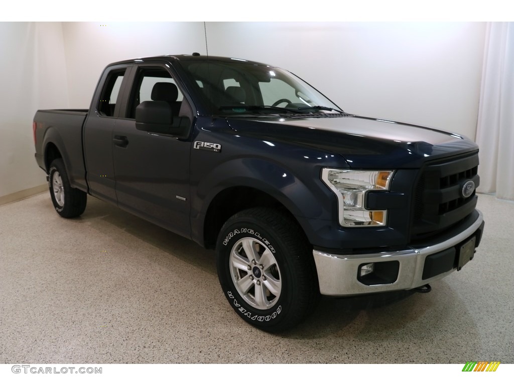 2016 F150 XL SuperCab 4x4 - Blue Jeans / Medium Earth Gray photo #1