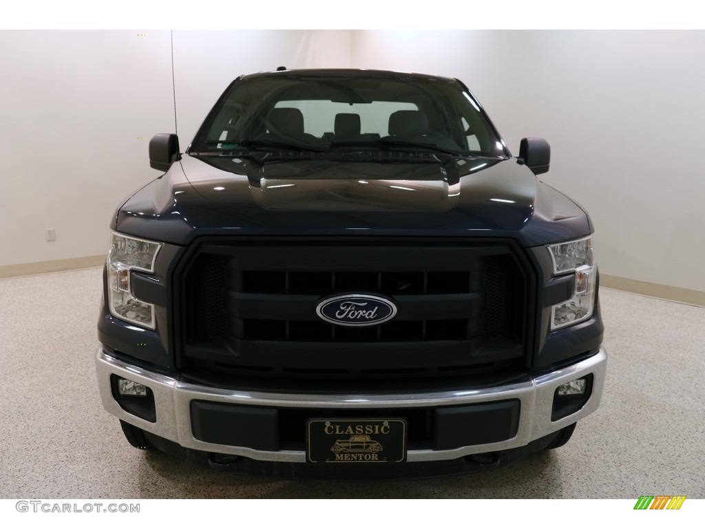 2016 F150 XL SuperCab 4x4 - Blue Jeans / Medium Earth Gray photo #2