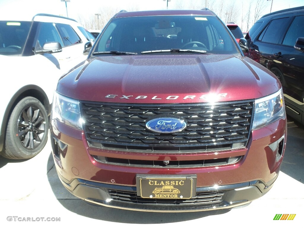 2019 Explorer Sport 4WD - Burgundy Velvet / Medium Black photo #2