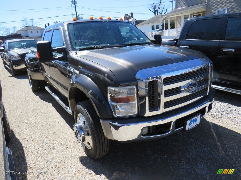 2008 F450 Super Duty Lariat Crew Cab 4x4 Dually - Silver Metallic / Medium Stone Grey photo #4