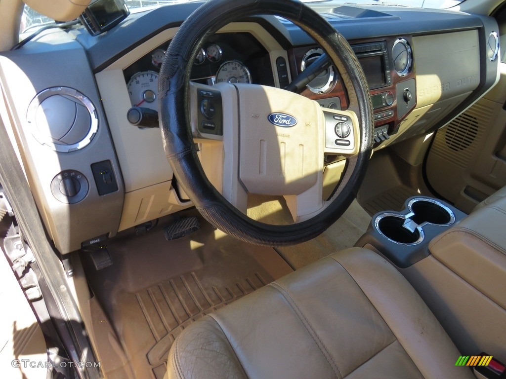 2008 F450 Super Duty Lariat Crew Cab 4x4 Dually - Silver Metallic / Medium Stone Grey photo #18