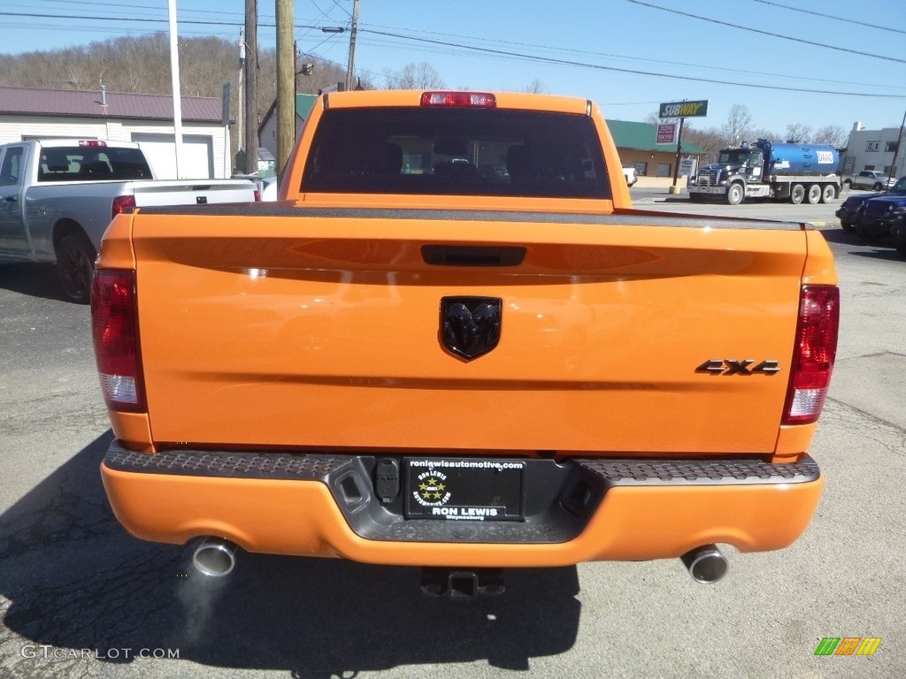 2019 1500 Classic Tradesman Crew Cab 4x4 - Omaha Orange / Black/Diesel Gray photo #5