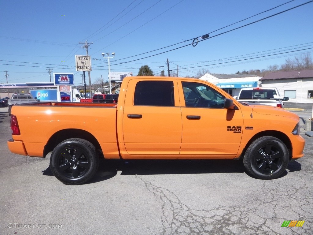 2019 1500 Classic Tradesman Crew Cab 4x4 - Omaha Orange / Black/Diesel Gray photo #7