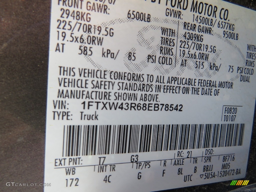 2008 F450 Super Duty Lariat Crew Cab 4x4 Dually - Silver Metallic / Medium Stone Grey photo #41