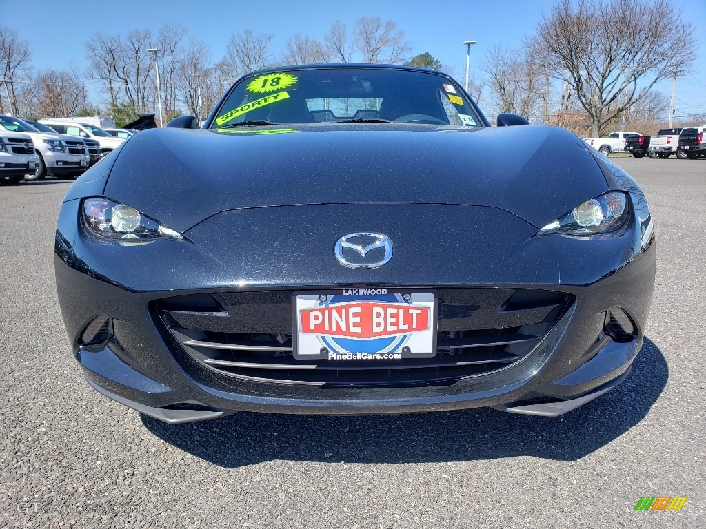 2018 MX-5 Miata Grand Touring - Jet Black Mica / Black photo #2